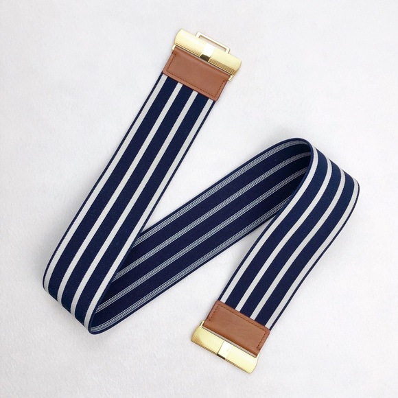 Ralph Lauren Accessories - Lauren Ralph Lauren • Blue & White Striped Belt